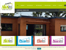 Tablet Screenshot of maisons-akabois.com